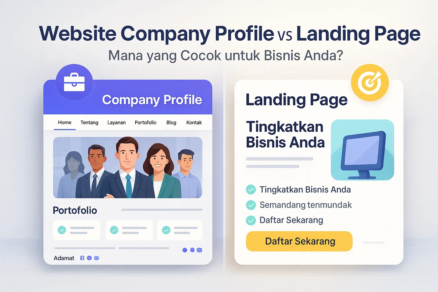 Website Company Profile vs Landing Page: Mana yang Cocok untuk Bisnis Anda?